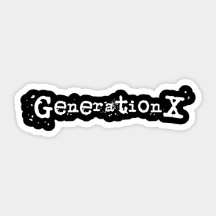 Generation X (plain) Sticker